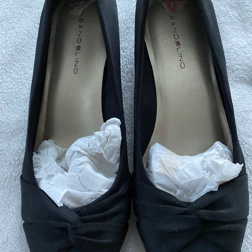 Black toed heels